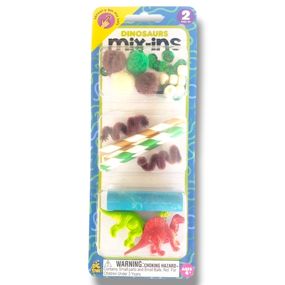#BP New In Package Big Time Mix-Ins Sensory Craft Toys Bin Mix Set Dinosaurs - Picture 1 of 2